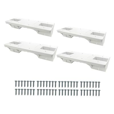 【アウトレット】フクビ化学工業 シェルフブリッジ ファブラック 木材接合部材 耐荷重300kg ホワイト FRSH4WT 1セット(4個入)