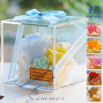 カーネーション入り 母の日 プリザーブドフラワー 誕生日 退職祝い 結婚祝い プレゼント ギフト 花 お祝い ブリザード フラワー 人気 お返し