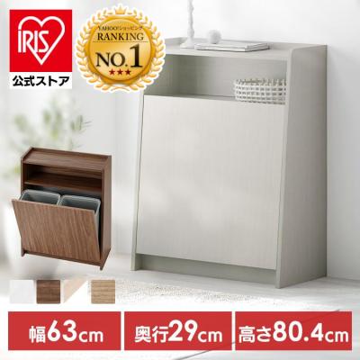 ゴミ箱 おしゃれ 分別 木製 収納棚 ごみ箱 ふた付き 15L 隠す ダストボックス ウッドペールストッカー アイリスオーヤマ HIROBIRO WPS-630【JB】
