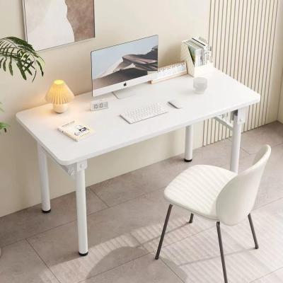 折りたたみデスク 80CM*50CM*75CM 組立不要 テーブル 在宅勤務 リモートワーク用 勉強机 家具 在宅勤務 シンプル 机 頑丈 ホワイト/木の色 丸い脚