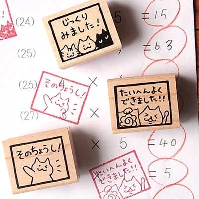 消しゴムはんこ ラバースタンプ 消しゴムスタンプ 和田真由子 先生はんこ 角枠 ねこ 縦21mm 横26mm 丸枠 うさぎ 直径19mm 手帳 スケジュール帳 からふる屋 G1ss Hsmy009 印鑑のからふる屋 通販 Yahoo ショッピング