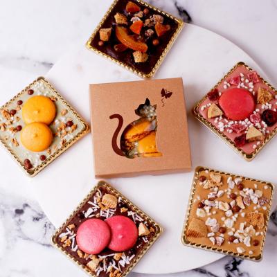 ホワイトデー お返し お菓子 猫 チョコ 個包装 チョコレート ギフト おしゃれ かわいい カレドマンデアン 1個 子供 職場 お配り 大量 ばら撒き