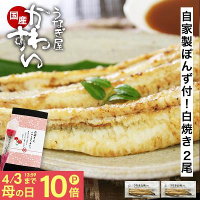 うなぎ 白焼き 国産 120g 2尾 うなぎ屋かわすい ウナギ 鰻 グルメ 送料無料 おつまみ 内祝 お返し 高級 ギフト 海鮮 誕生日プレゼント 内祝 お取り寄せ 爆買