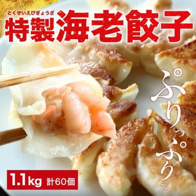 餃子 ぎょうざ 冷凍餃子 極上えび餃子60個 約1.1kg  餃子計画  海老餃子 爆買