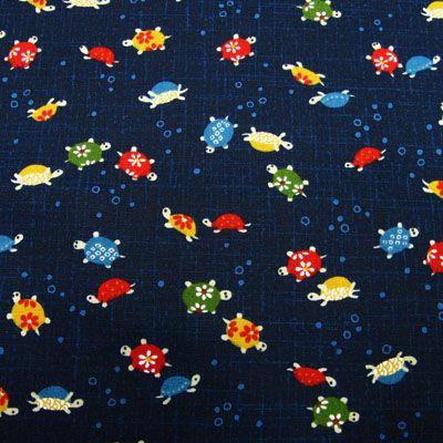 生地 民芸調シリーズ かめ 紺 和柄生地 手芸 布 綿 a 生地net 通販 Yahoo ショッピング