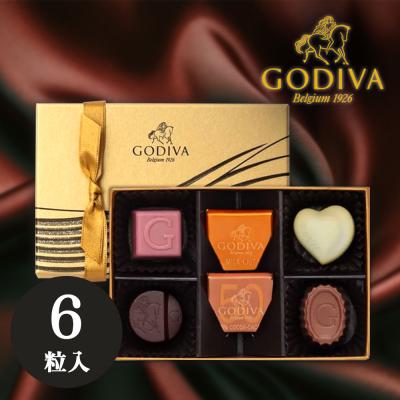 ゴディバ GODIVA ハートオブゴールドコレクション 6粒 チョコレート 詰め合わせ 手土産 ホワイトデー バレンタイン プレゼント プチギフト 送料無料 (sa)