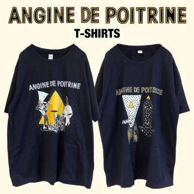 アンジーヌ・ド・ポワトリーヌ Tシャツ ブラック Angine de Poitrine ティーシャツ ロックバンド バンドT キャラクター グッズ