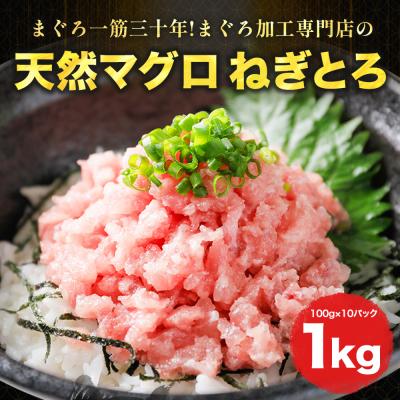 [ねぎとろ 1kg 100g×10パック] 天然まぐろ冷凍 個包装 焼津 寿司 ネギトロ ネギトロ丼 冷凍ネギトロ