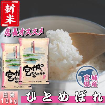新米 ひとめぼれ 10kg(5kg×2袋) 宮城県産 お米 7年産 送料無料 『令和7年宮城県産ひとめぼれ(白米5kg×2)』