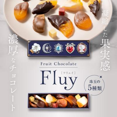 バレンタイン チョコ プレゼント おしゃれ フルーツチョコ フリュイ Fluy  プレゼント  チョコレート 美味しい 贈り物  詰め合わせ  ドライフルーツ 人気