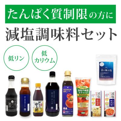 減塩 調味料セット 腎臓病 ・ 透析の方向け 腎臓病食 食品 低リン 低カリウム 低たんぱく お歳暮 お歳暮ギフト お歳暮プレゼント