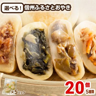 おやき 長野 選べる 5種×4個 計20個入 冷凍  御歳暮 お歳暮 ギフト 信州の味 ふるさとおやき