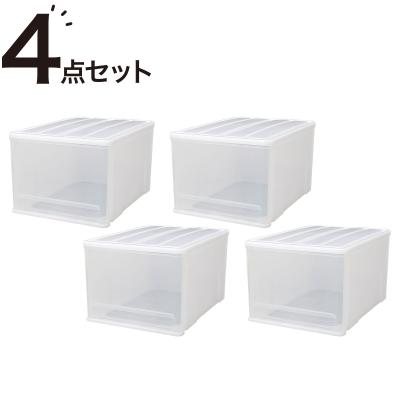 【期間限定価格：9/28まで】クローゼットケース セレスFD (L/高さ30cm) 4個セット ニトリ