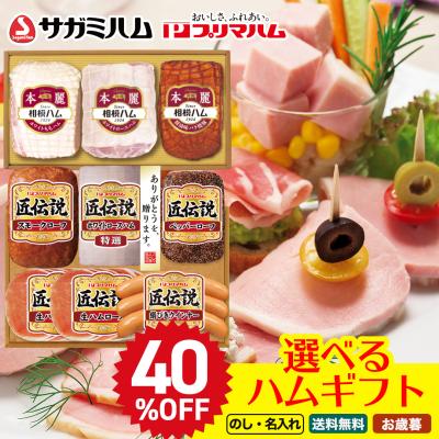 早割 お歳暮 2025 ギフト 御歳暮 冬ギフト 帰歳暮 プレゼント セール ハム 肉 焼豚 ロース 生ハム 人気 お得 詰め合わせ セット 「 選べる ブランドハム 」B