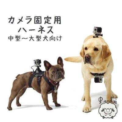 犬用チェストマウントハーネス カメラ固定用ハーネス カメラ固定用胴輪 ドッグハーネス スポーツカメラ...