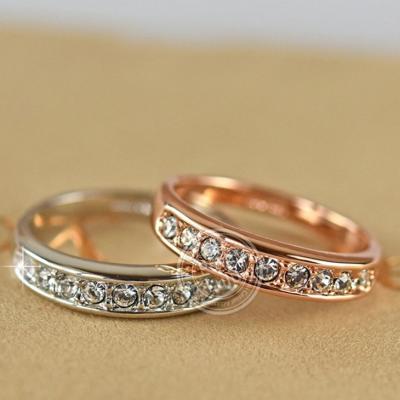 指輪 レディース リング エタニティリング スワロフスキー ジュエリー ブランド 18金 誕生日 プレゼント クリスマス ギフト