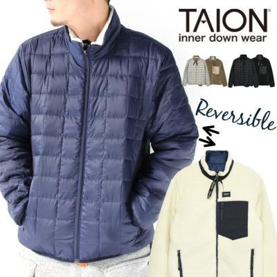Taion 体温 R102mb ダウン ボア リバーシブルダウンジャケット Black 最安値 価格比較 Yahoo ショッピング 口コミ 評判からも探せる