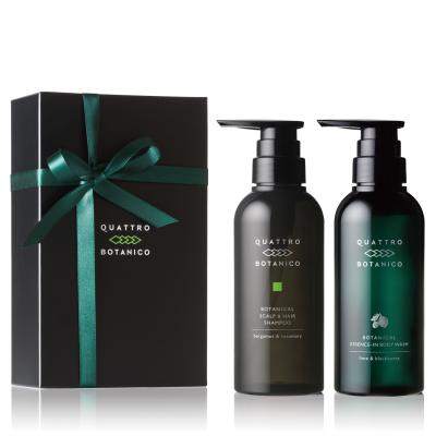 スカルプシャンプー＆ボディソープ ギフトセット メンズ向け男性用　箱入り＆紙袋付き　クワトロボタニコ  誕生日プレゼント バレンタインなどのプレゼントに