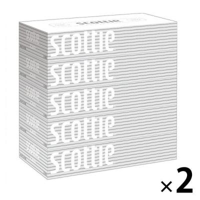 （セール）ティッシュペーパー 200組（5箱入）スコッティティシュー 1セット（2パック）パック 日本製紙クレシア 箱ティッシュ ボックスティッシュ