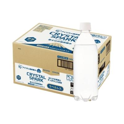 アイリスフーズ 富士山の強炭酸水 ラベルレス 500ml 1セット（48本）