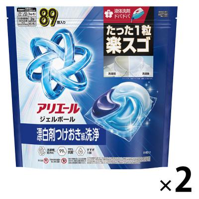 （セール）アリエール ジェルボール プロ 漂白剤つけおき級洗浄 清潔でさわやかな香り 詰め替え テラジャンボサイズ 1セット（89粒入×2個） P＆G