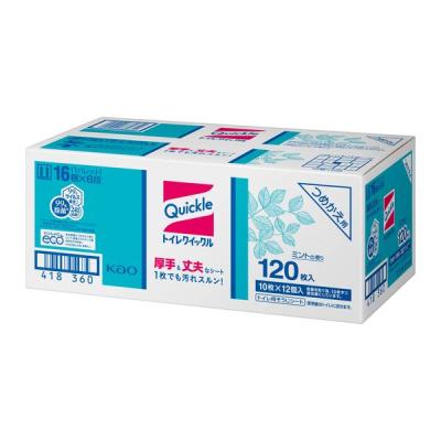トイレクイックル詰替 業務用パック ミントの香り 1箱（10枚×12個入）花王