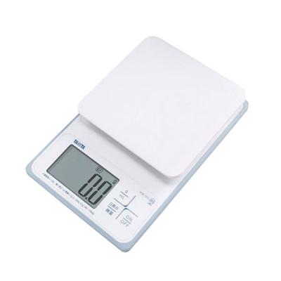 タニタ（TANITA） 洗えるキッチンスケール 2kg ホワイト KW220 1個 計量器 防水 デジタルスケール お菓子作り パン作り おうち時間　はかり