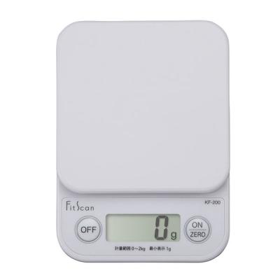 タニタ（TANITA） キッチンスケール 2kg ホワイト KF200 1個 計量器 クッキングスケール　はかり