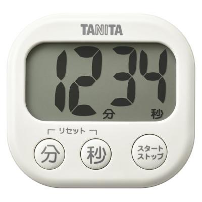 タニタ（TANITA） 抗菌でか見えタイマー キッチンタイマー アイボリー TD429IV TD-429-IV 1個