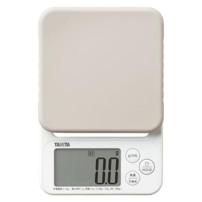 タニタ　キッチンスケール 2kg 0.1g単位 はかり 微量 ml HOLD KJ-222-GY 1個