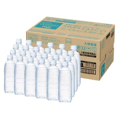 【アウトレット】大塚製薬 ポカリスエットイオンウォーター ラベルレスボトル 500ml 1箱（24本入）