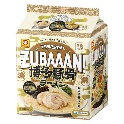 マルちゃんＺＵＢＡＡＡＮ！ 博多豚骨ラーメン 121gX3 1個 東洋水産