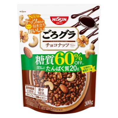 （セール）ごろグラ 糖質60%オフ チョコナッツ 1袋 日清シスコ シリアル