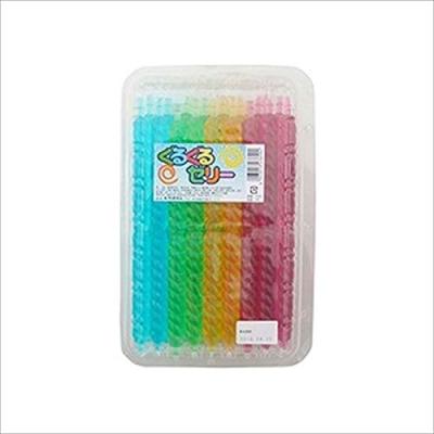 ぐるぐるゼリー 50g 24入り ×1200g 色とりどり カラフル ドリンクゼリー 5本セット 駄菓子 お菓子 ゼリー 定番 懐かしの