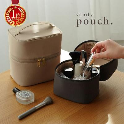 【今使えるクーポン有】【Yahoo1位】【2980円〜】リニューアル 化粧ポーチ  7色展開 2サイズ Ｍ Lサイズ  大容量 小物入れ 大きめ バニティポーチ 仕切り付き
