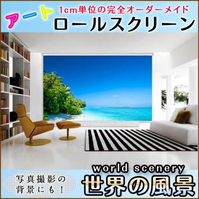 ロールスクリーン 柄 おしゃれ 世界の風景 8024_29 A2160