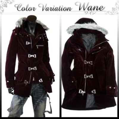 ベロア ベルベット ファイヤーマン モッズコート古着屋購入 ベロアファイヤーマン コート メンズ ファーコート ベルベット