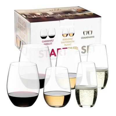 RIEDEL(リーデル)　リーデル　ジ・オー　スターター・セット　カベルネ/メルロ・リースリング/ソービニヨン/ブラン・シャンパーニュ(各2個6個入り)