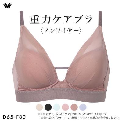 ワコール 重力ケアブラ ノンワイヤー シンプルタイプ BXB114 ブラジャー DEF Wacoal 大きいサイズ