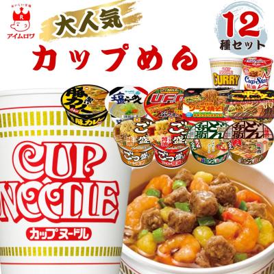 カップ麺 箱買い 安い カップラーメン 1ケース 箱 12種 最短翌日お届け ポイント消化 利用