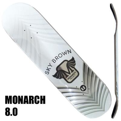 MONARCH PROJECT 8.0 x 31.6 Sky Brown Skateboard Deck モナーク 