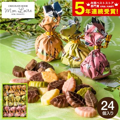 遅れてごめんね バレンタイン 2026 チョコレート 送料無料 モンロワール リーフメモリー ギフトボックス 24個入 C-26 NB 包装済 のしは外のし