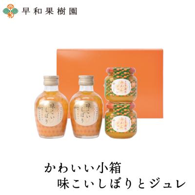 ギフト みかんジュース ゼリー 贈り物 ギフト 送料無料 内祝い かわいい小箱 味こいしぼりとジュレR 早和果樹園 有田 和歌山