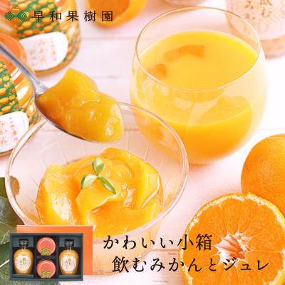 みかん ジュース ゼリー ギフト 内祝 贈り物 手土産 お礼 かわいい小箱 飲むみかんとジュレ 有田 和歌山 早和果樹園 出産 入学 新築 お返し バレンタイン