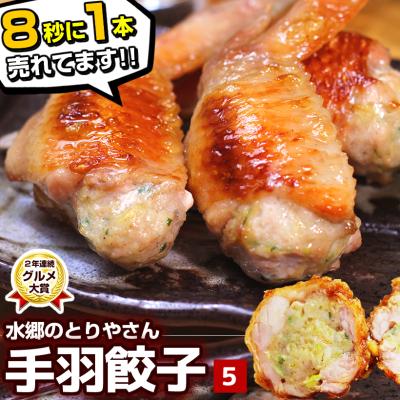 餃子 手羽餃子５本セット 点心 手羽先餃子（鶏手羽） お取り寄せグルメランキング１位受賞 あすつく リュウジのバズレシピ エールマーケット