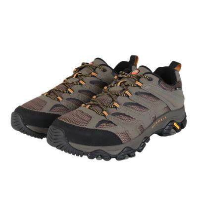 メレル（MERRELL）（メンズ）ハイキングシューズ 登山靴 山登り モアブ 3 シンセティック ゴアテックス ワイド ワイズ 500643W WALNUT ベージュ 防水透湿