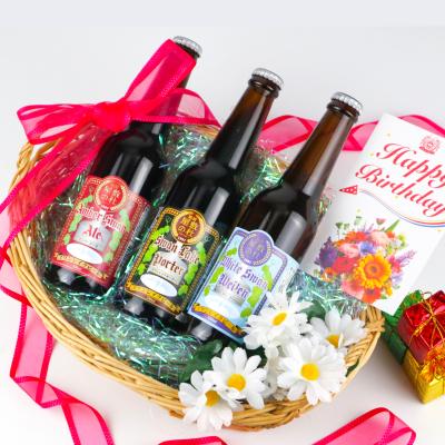 ギフト ビール 誕生日ギフト クラフトビール 地ビール  スワンレイクビール 飲み比べ 3本セット バースデーカード付 本州 送料無料 ご贈答用 包装熨斗 爆買