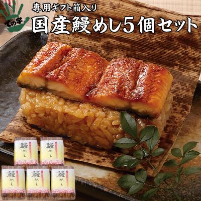 うなぎ 鰻 国産 プレゼント ギフト 蒲焼 おこわ 鰻めし 100g×5個セット ての字