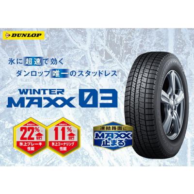 DUNLOP WINTER MAXX 03 195/65R15 91Q タイヤホイールセット×4本セット 