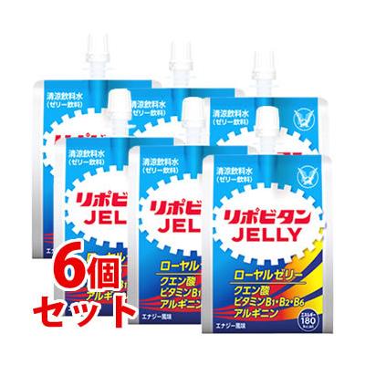 大正製薬 リポビタンゼリーc エナジー風味 (180g×6個) ゼリー飲料 ローヤルゼリー クエン酸 アルギニン　※軽減税率対象商品